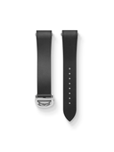 Dress FKM Rubber Strap in Black for Cartier Santos de Cartier - Nomad Watch Works SG
