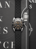 Tropic FKM Rubber Strap in Black - Nomad Watch Works SG