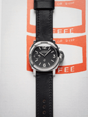 Ammo Horween Chromexcel Leather Strap in Black - Nomad Watch Works SG