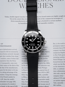 Sports FKM Rubber Strap in Black for Rolex Submariner - Nomad Watch Works SG