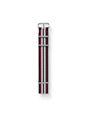 Premium Nato Strap in Black Red White - Nomad Watch Works SG