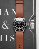 Classic FKM Rubber Strap in Brown - Nomad Watch Works SG