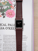 Slim Horween Chromexcel Leather Strap in Burgundy - Nomad Watch Works SG