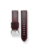 Ammo Horween Chromexcel Leather Strap in Burgundy - Nomad Watch Works SG