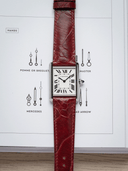 MTO Ostrich Leather Strap in Burgundy for Cartier Tank - Nomad Watch Works SG