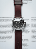 Ammo Horween Chromexcel Leather Strap in Burgundy - Nomad Watch Works SG