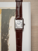 MTO Crocodile Leather Strap in Chestnut (Semi-Glossy) for Cartier Tank - Nomad Watch Works SG