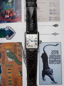 MTO Ostrich Leather Strap in Dark Brown for Cartier Tank - Nomad Watch Works SG