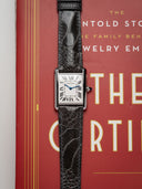 MTO Ostrich Leather Strap in Dark Grey for Cartier Tank - Nomad Watch Works SG