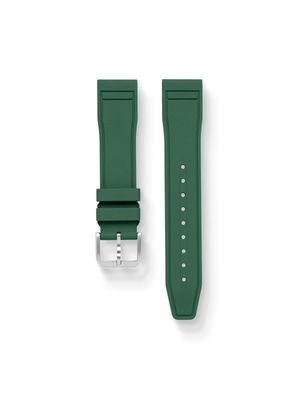 Pilot FKM Rubber Strap in Green - Nomad Watch Works SG