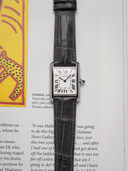 MTO Crocodile Leather Strap in Grey (Semi-Glossy) for Cartier Tank - Nomad Watch Works SG
