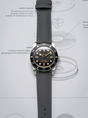 MTO Sailcloth FKM Rubber Strap in Grey - Nomad Watch Works SG