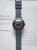 Curved End FKM Rubber Strap in Grey for Tudor Black Bay 58 - Nomad Watch Works SG