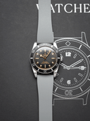 CTS Classic FKM Rubber Strap in Grey - Nomad Watch Works SG