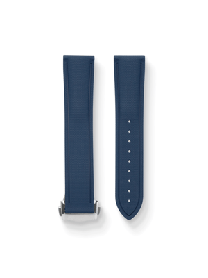 Loopless FKM Rubber Strap in Navy - Nomad Watch Works SG