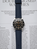 MTO Sailcloth FKM Rubber Strap in Navy - Nomad Watch Works SG