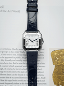 MTO Ostrich Leather Strap in Navy for Cartier Santos de Cartier - Nomad Watch Works SG