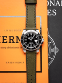 Signature Pueblo Leather Strap in Olive - Nomad Watch Works SG