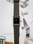 Slim Horween Chromexcel Leather Strap in Olive - Nomad Watch Works SG