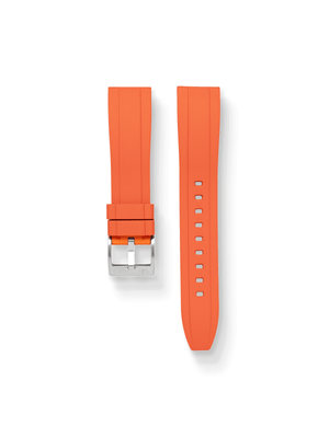 Flex FKM Rubber Strap in Orange - Nomad Watch Works SG