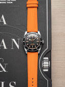 MTO Sailcloth FKM Rubber Strap in Orange - Nomad Watch Works SG