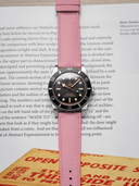 MTO Sailcloth FKM Rubber Strap in Pink - Nomad Watch Works SG