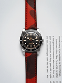 Classic LPA Camo Leather Strap in Red Camo - Nomad Watch Works SG