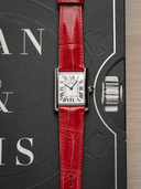 MTO Crocodile Leather Strap in Red (Glossy) for Cartier Tank - Nomad Watch Works SG