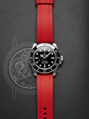 Flex FKM Rubber Strap in Red - Nomad Watch Works SG