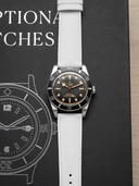 MTO Sailcloth FKM Rubber Strap in White - Nomad Watch Works SG