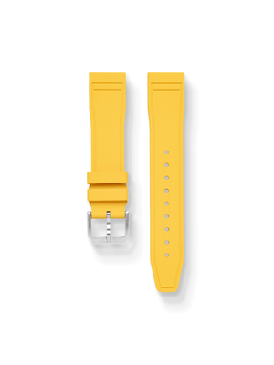 Pilot FKM Rubber Strap in Yellow - Nomad Watch Works SG