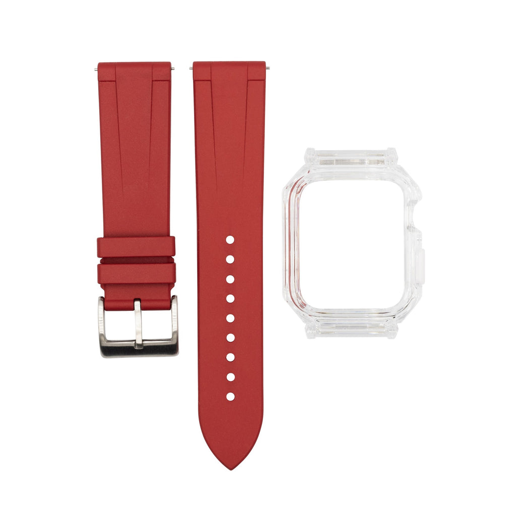 Apple Watch Rubber Mod Kit in Red Nomad Watch Works SG