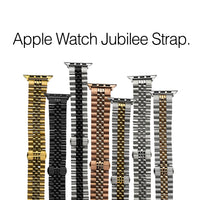 Apple Watch Jubilee Metal Strap in Silver and Black (38 & 40mm) - Nomad Watch Works SG