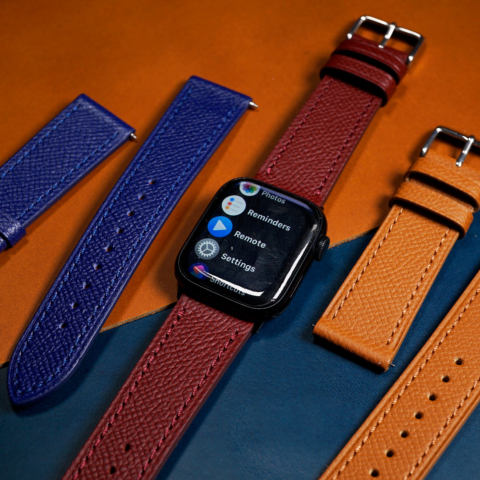 Real leather clearance apple watch band