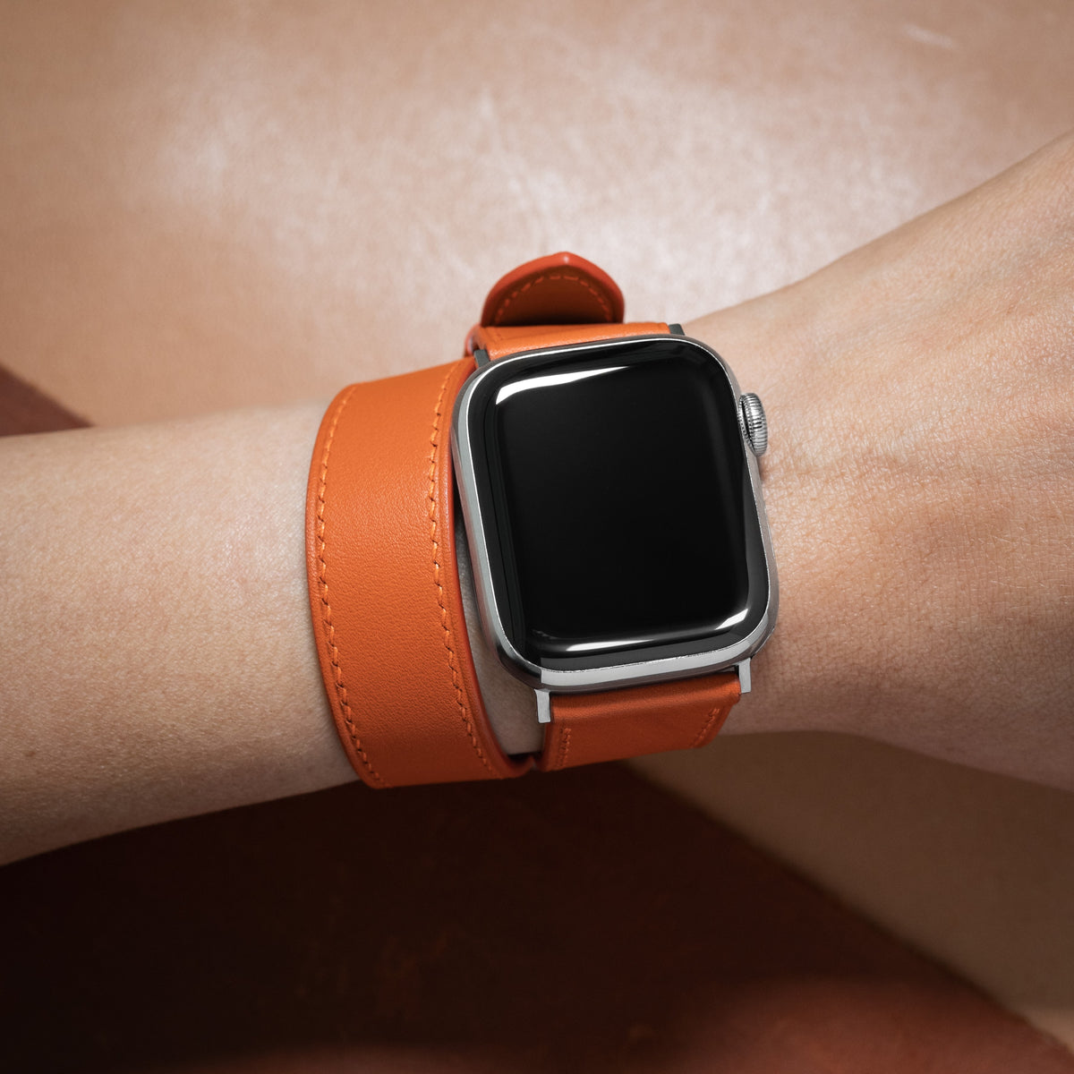 Custom Watch Strap for Apple Watch - Hermès Style - Nomad Watch Works SG
