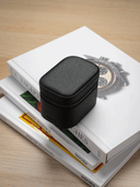 Heritage Leather Travel Case in Black/Green (1 Watch) - Pre-Order