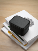 Heritage Leather Travel Case in Black/Sand (2 Watch) - Pre-Order