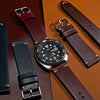 N2W Vintage Horween Leather Strap in Chromexcel® Burgundy (18mm) - Nomad Watch Works SG
