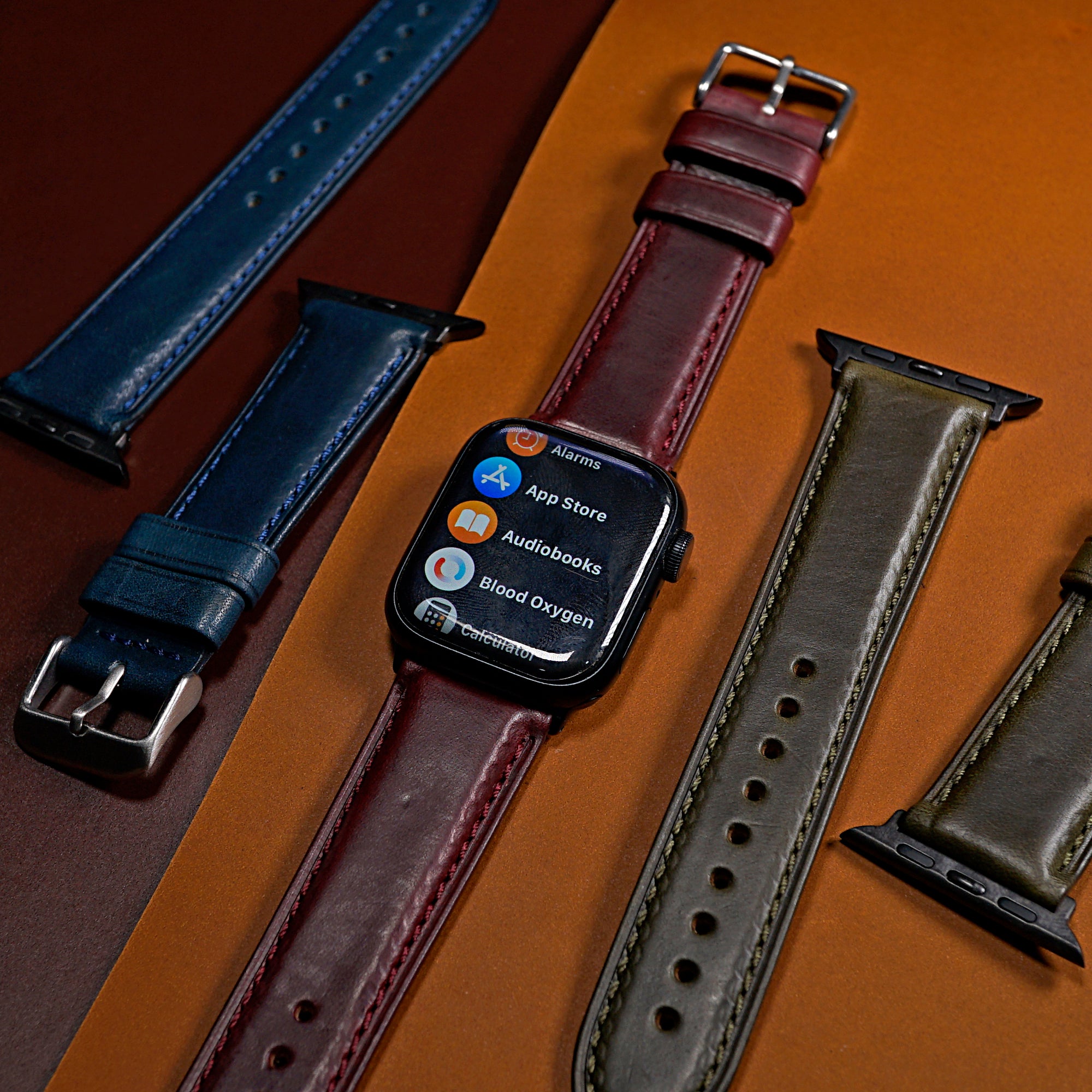 N2W Classic Horween Leather Strap in Chromexcel® Burgundy (38, 40, 41mm) - Nomad Watch Works SG