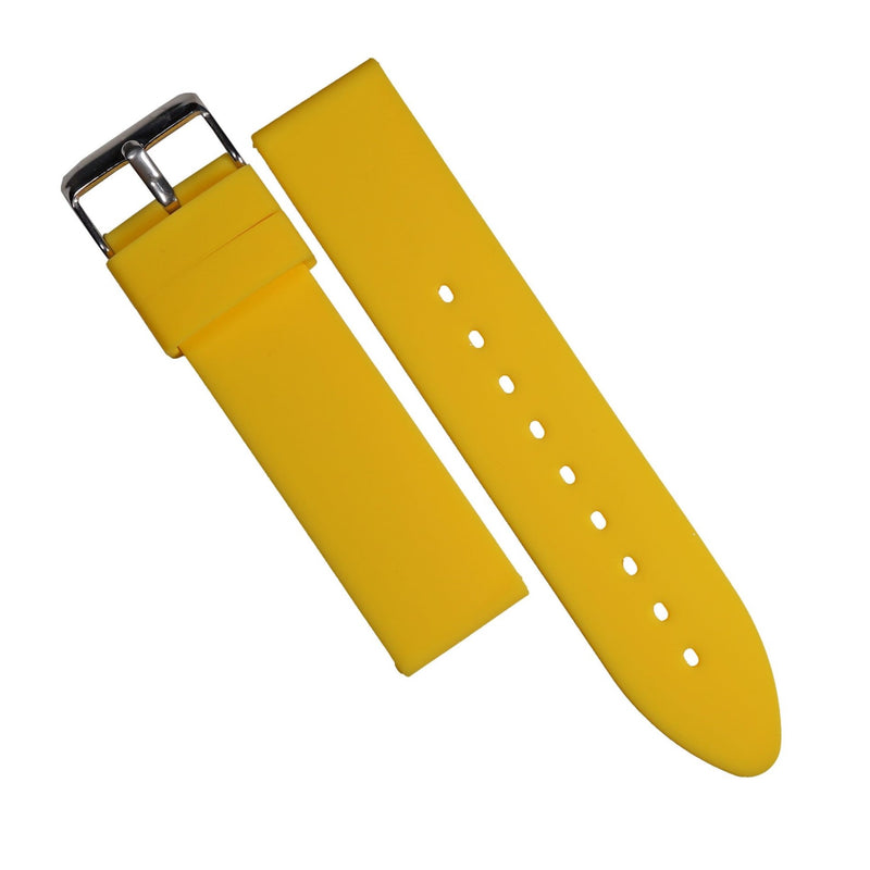 Basic Rubber Strap in Yellow (18mm) - Nomad Watch Works SG