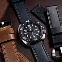 N2W Ammo Horween Leather Strap in Dublin Navy (20mm) - Nomad Watch Works SG