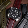 N2W Classic Horween Leather Strap in Chromexcel® Burgundy (18mm) - Nomad Watch Works SG