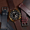N2W Vintage Horween Leather Strap in Chromexcel® Brown (18mm) - Nomad Watch Works SG