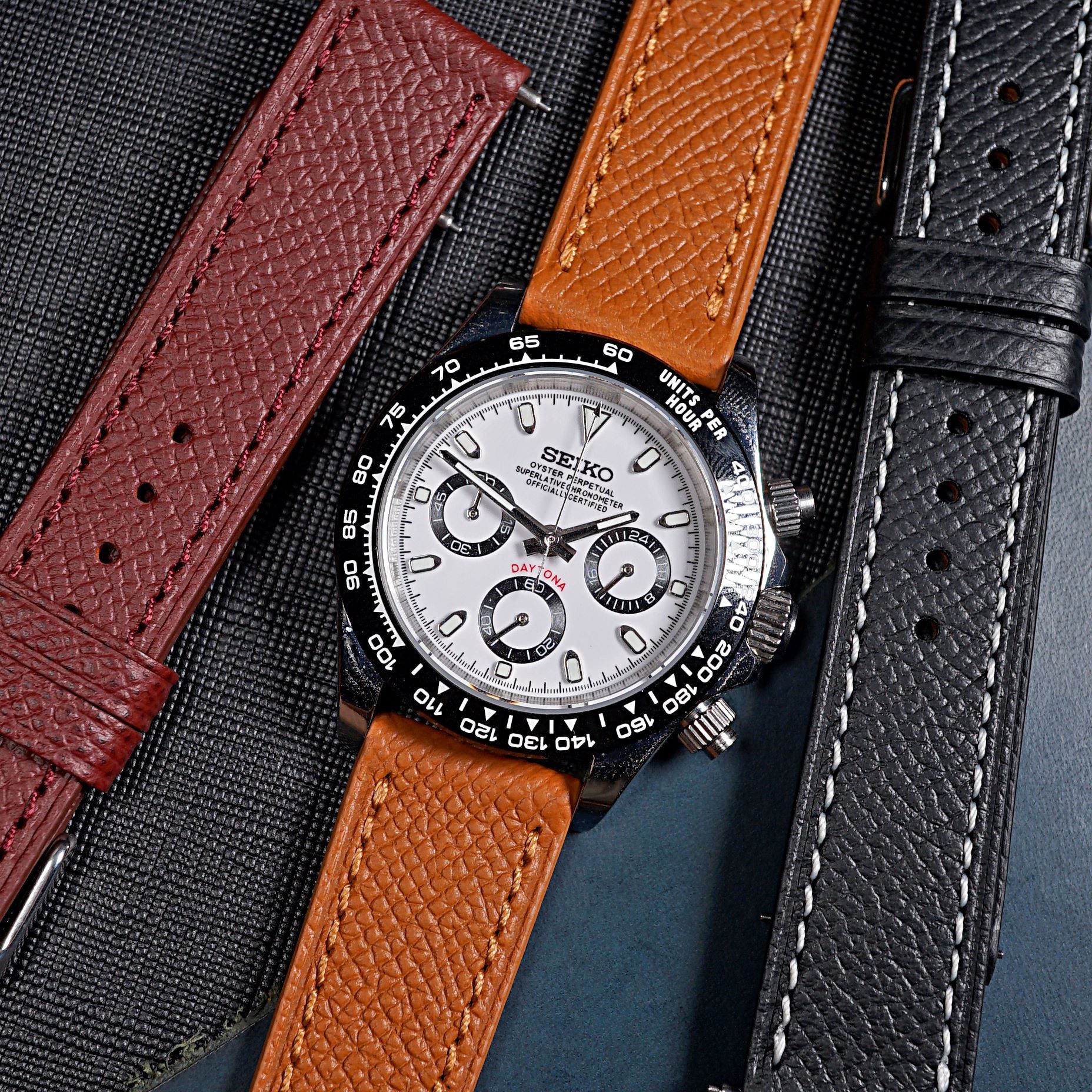 Epsom leather clearance watch strap