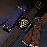 Dress Epsom Leather Strap in Black (Apple Watch) - Nomad Watch Works SG