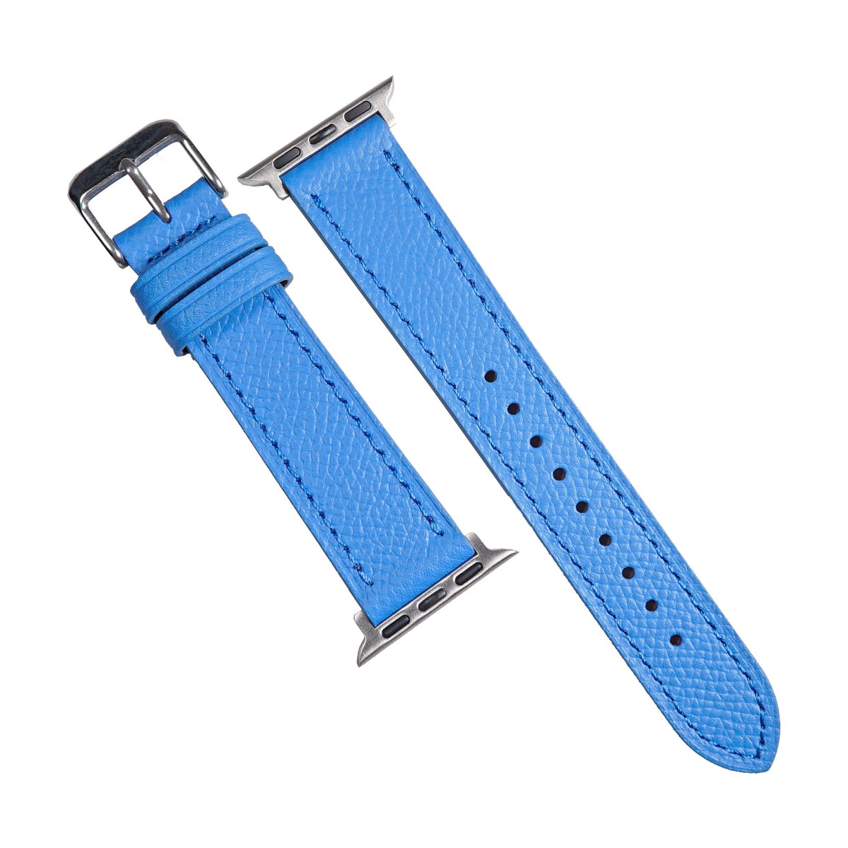 Emery Dress Epsom Leather Strap in Blue (38, 40, 41mm) - Nomad Watch Works SG