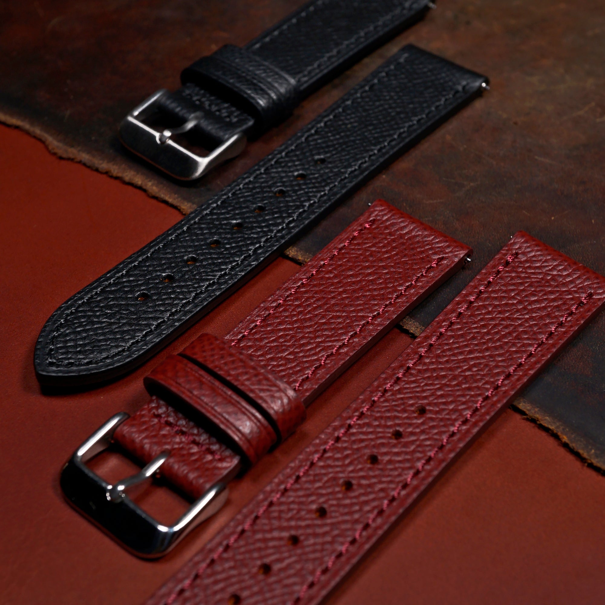 Epsom leather watch cheap strap