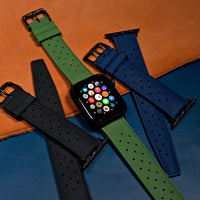 Tropic FKM Rubber Strap in Green (Apple Watch) - Nomad Watch Works SG