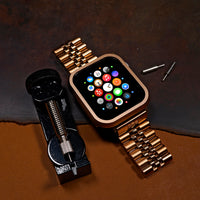 Jubilee Metal Strap in Rose Gold (Apple Watch) - Nomad Watch Works SG
