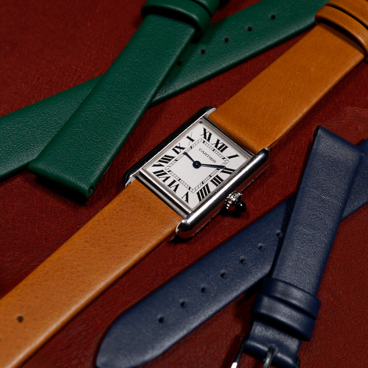 Cartier tank 2025 solo straps